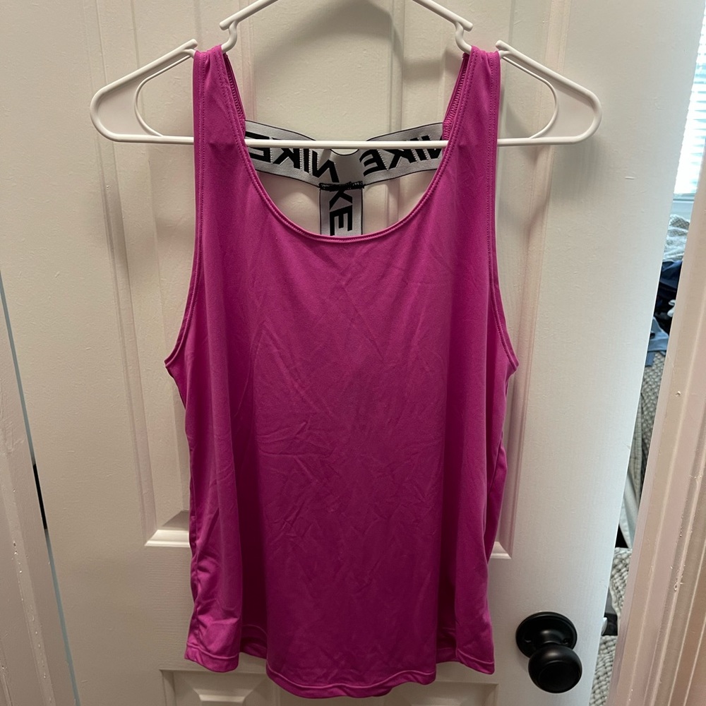 Pink Nike tank top